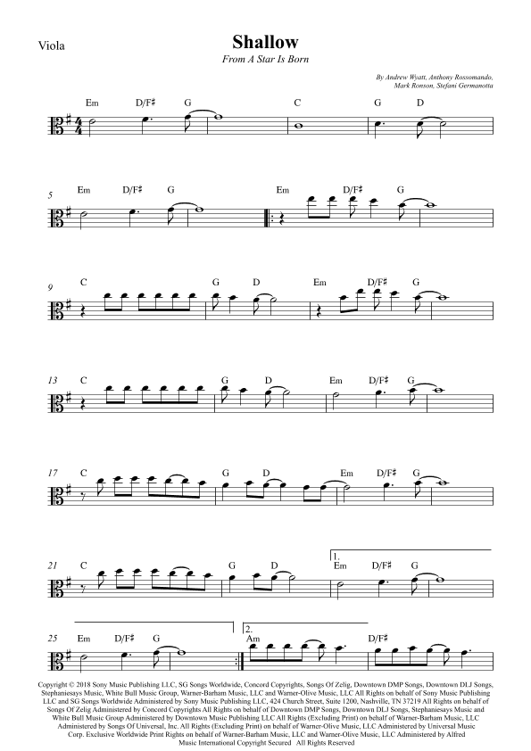 Shallow (arr. Wesley S. SIlva)