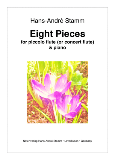 Eight pieces for flute and piano