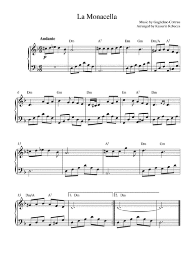 La Monacella (arr. Kaiserin Rebecca)
