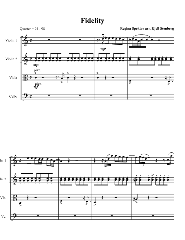 Fidelity (arr. Kjell Stenberg)