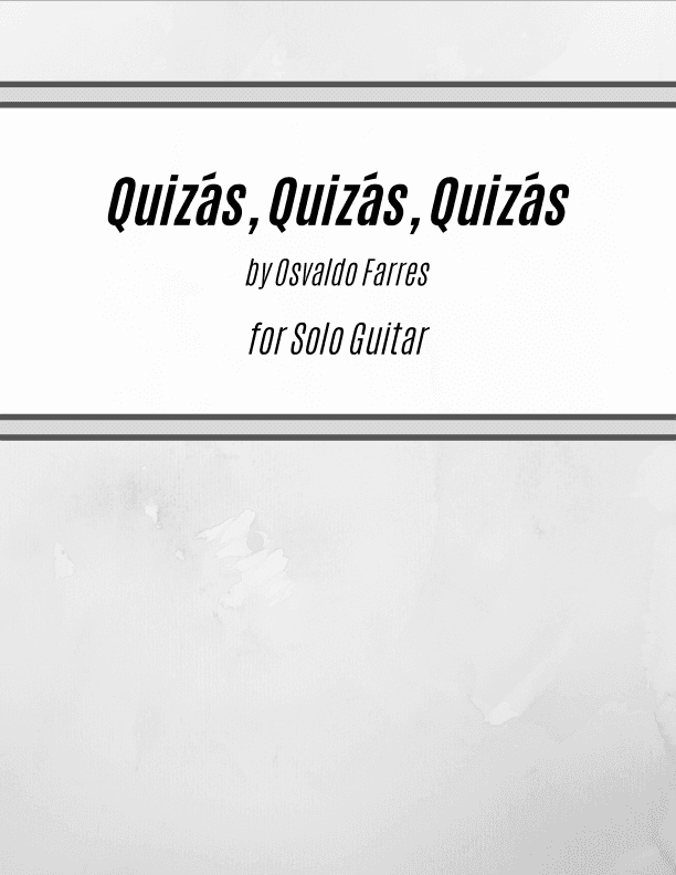 Quizas, Quizas, Quizas (perhaps, Perhaps, Perhaps) (arr. Kenneth Pasciak)