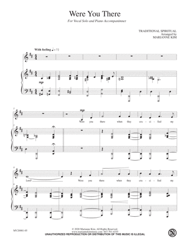 Were You There (arr. Marianne Kim)