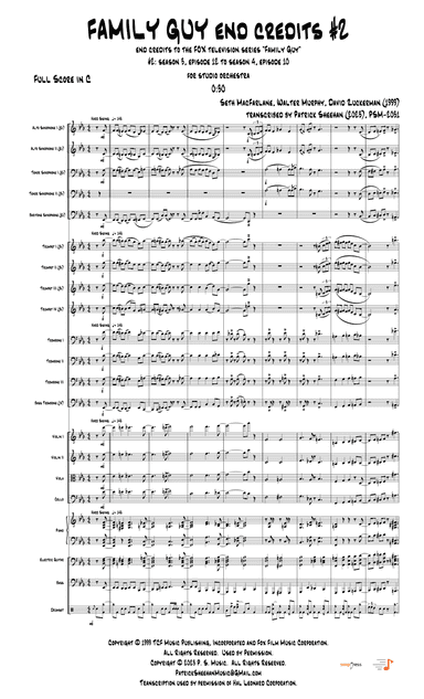 Theme From Family Guy (arr. Patrick Sheehan)