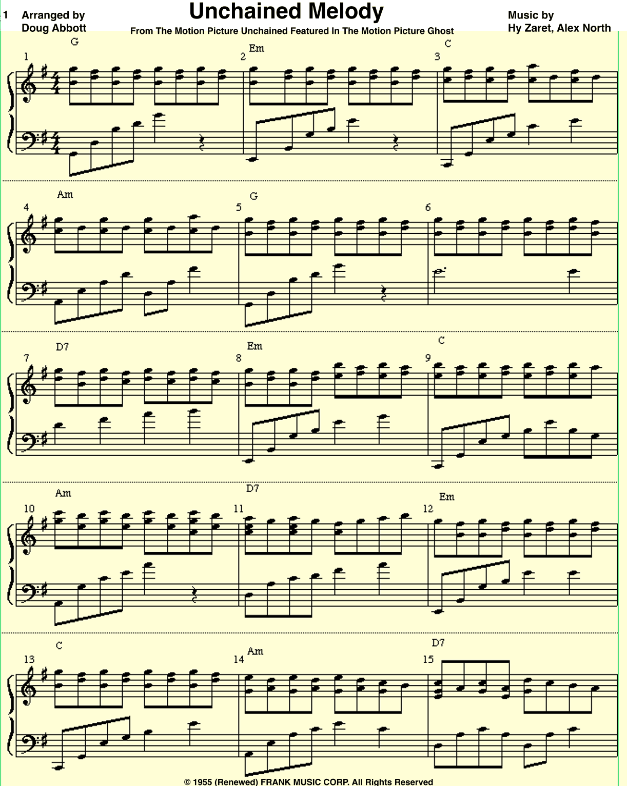 Unchained Melody (arr. Doug Abbott)