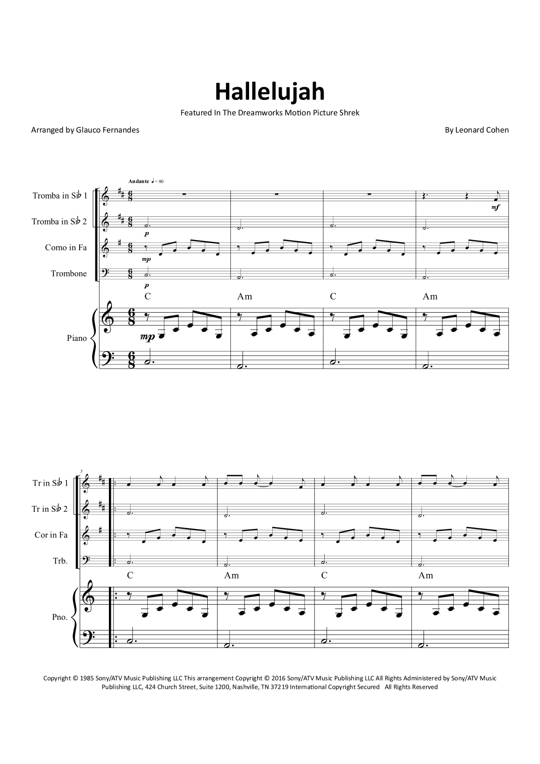 Hallelujah (arr. Glauco Fernandes)