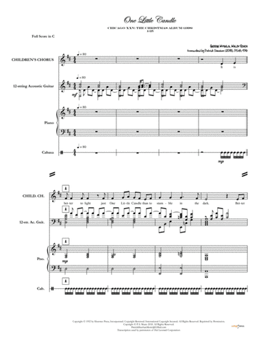One Little Candle (arr. Patrick Sheehan)