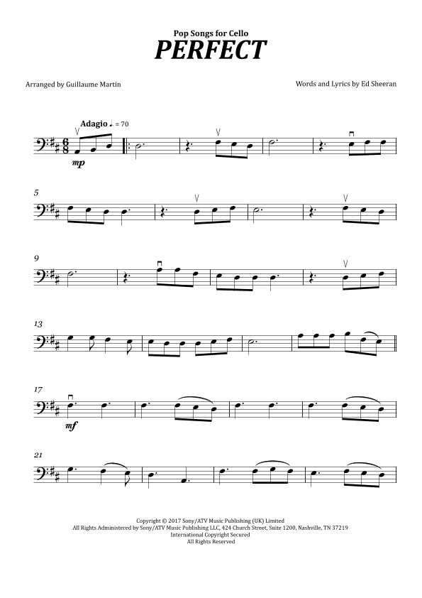 Perfect (arr. Guillaume Martin)