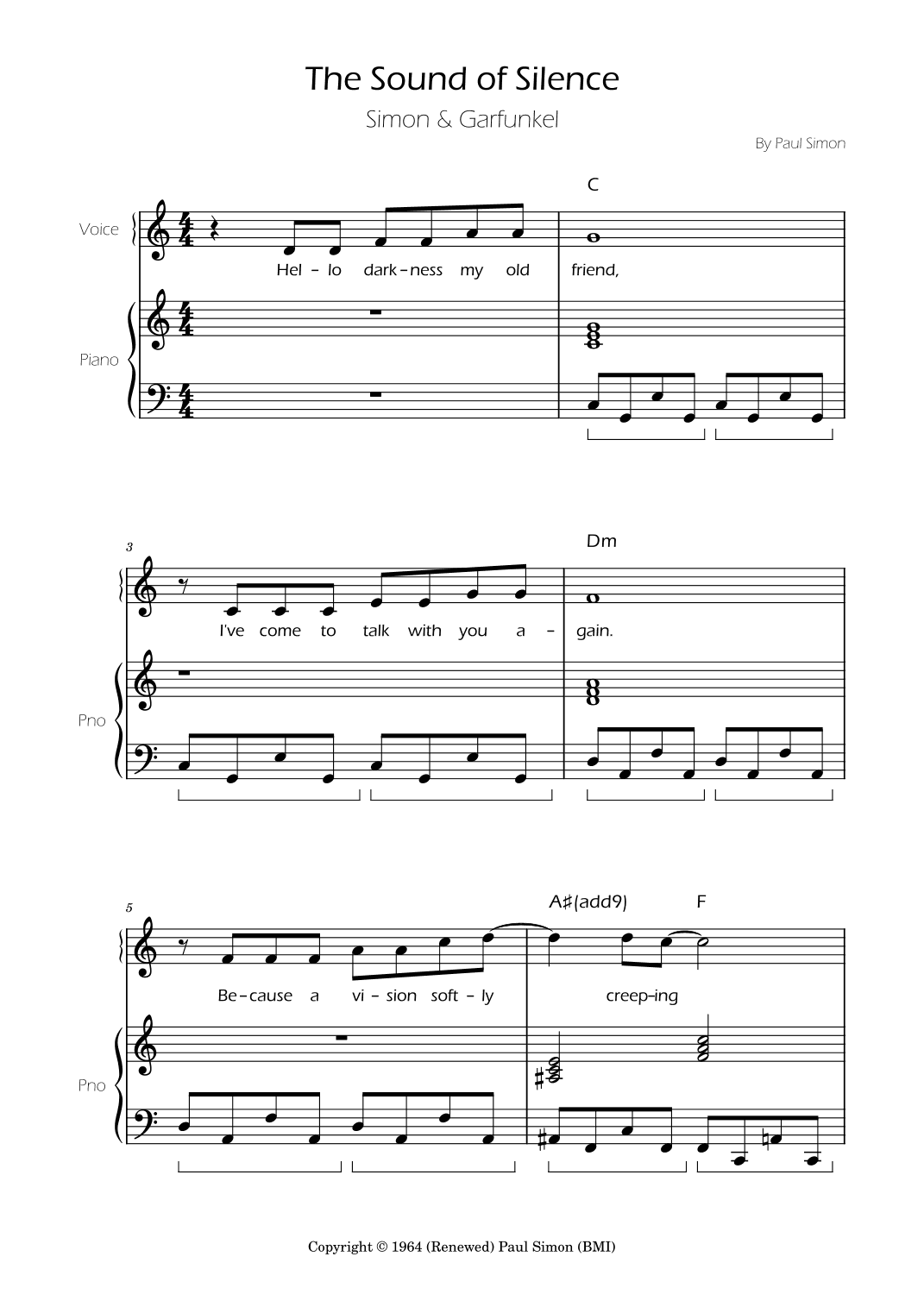 The Sound Of Silence (arr. Ygor Nunes)