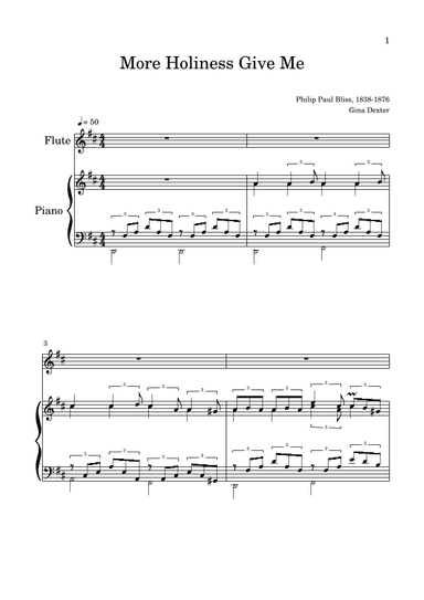 BEST VERSION More Holiness Give Me (arr. Gina Dexter)