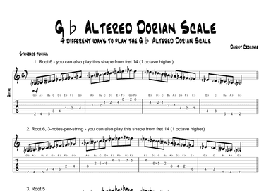 Gb Altered Dorian Scale (4 Ways to Play)