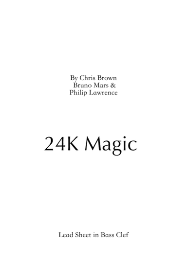 24k Magic (arr. Christian Cuadrado, Arturo Arvizu)