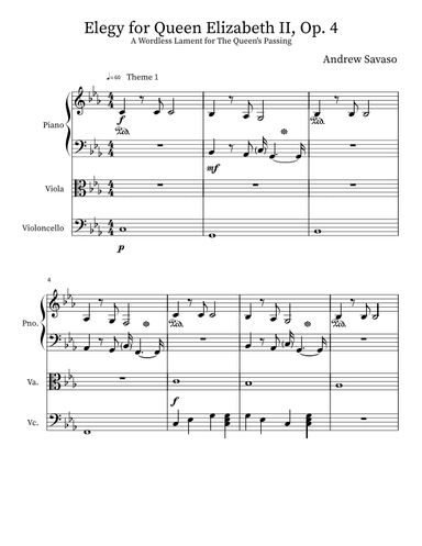 Elegy for Queen Elizabeth II, Op. 4