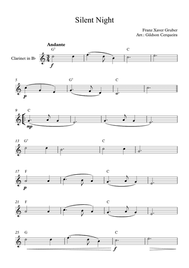 Silent Night (arr. Gildson Cerqueira)