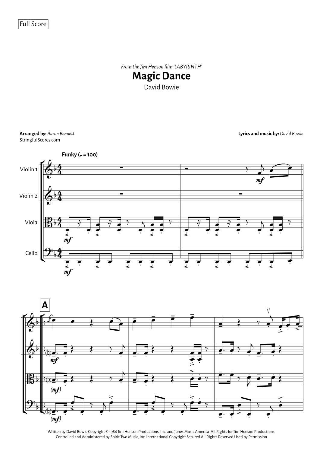 Magic Dance (arr. Aaron Bennett)