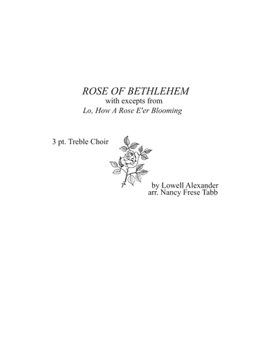 Rose Of Bethlehem (arr. Nancy Frese Tabb)