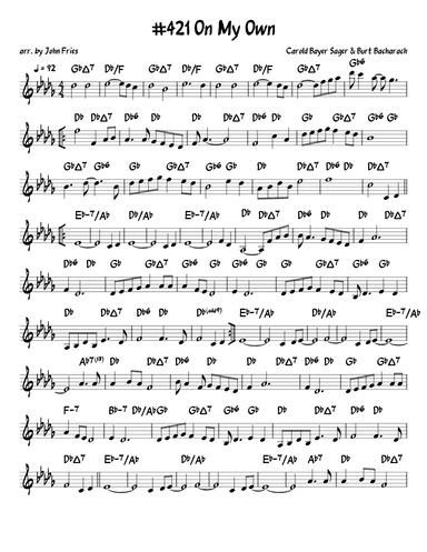 On My Own (arr. John Fries)