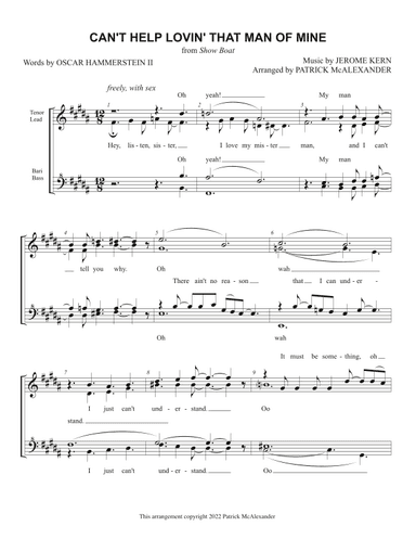 Can't Help Lovin' That Man of Mine (arr. Patrick McAlexander)