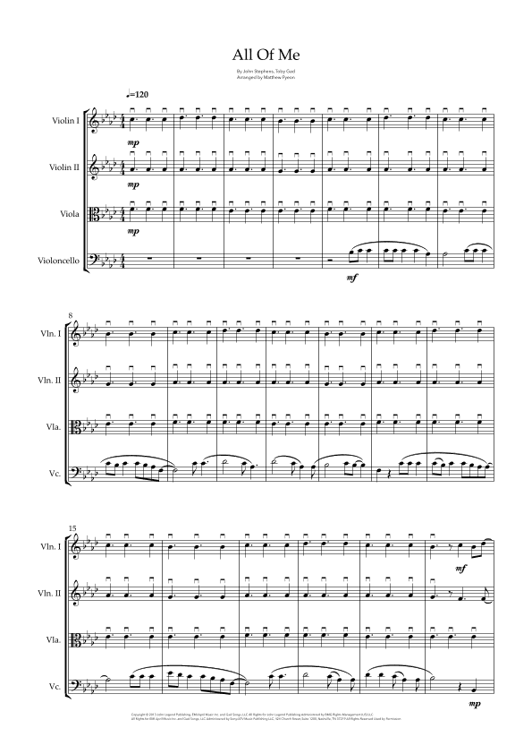 All Of Me (arr. Matthew pyeon)