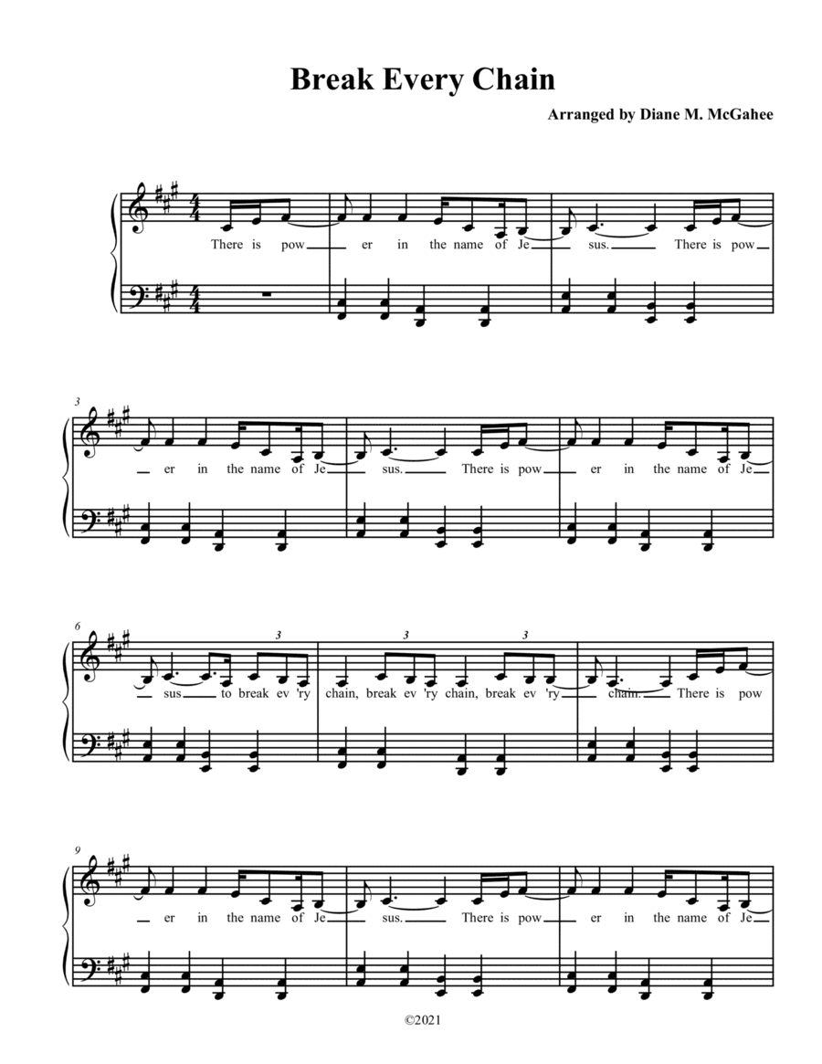 Break Every Chain (arr. Diane M. McGahee)