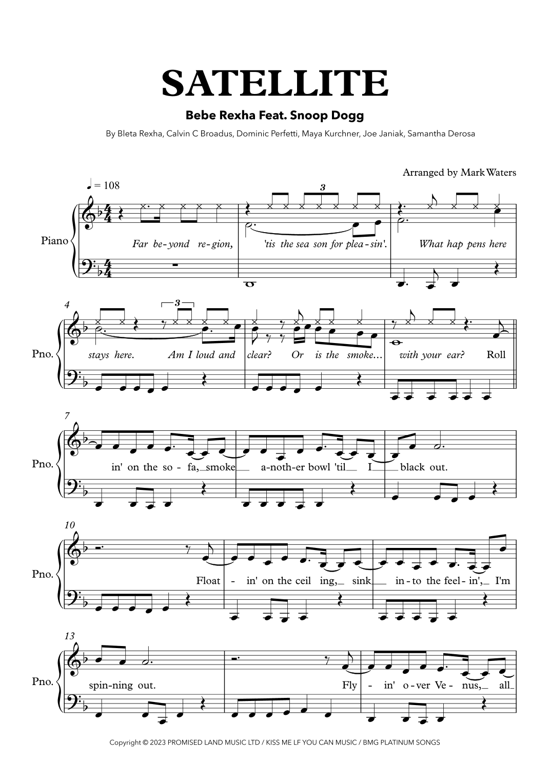 Satellite (arr. Mark Waters)
