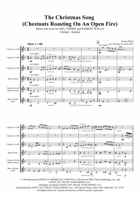 The Christmas Song (Chestnuts Roasting On An Open Fire) (arr. Thomas H. Graf)