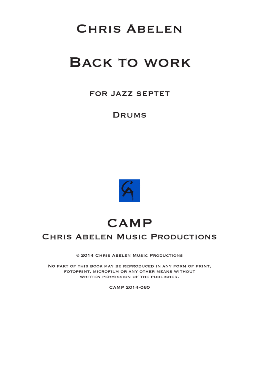 Back to work - drums