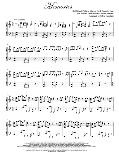 Memories (arr. Sylvia Handiani)