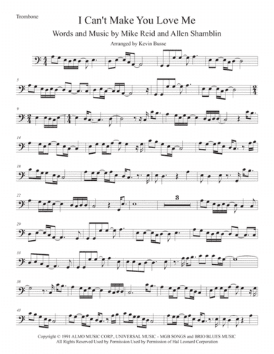 I Can't Make You Love Me (arr. Kevin Busse)