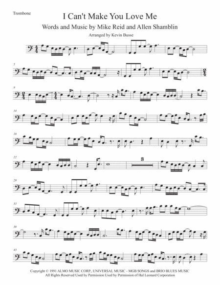 I Can't Make You Love Me (arr. Kevin Busse)