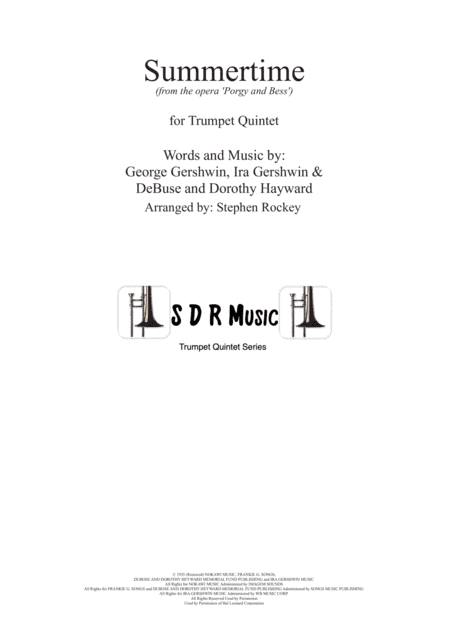 Summertime (arr. Stephen Rockey)