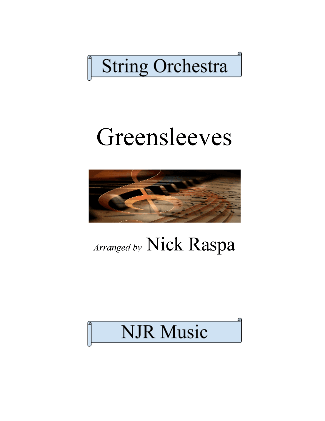 Greensleeves (Variations for String Orchestra) (arr. Nick Raspa)