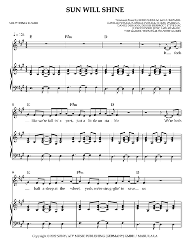 Sun Will Shine (arr. Whitney Lussier)