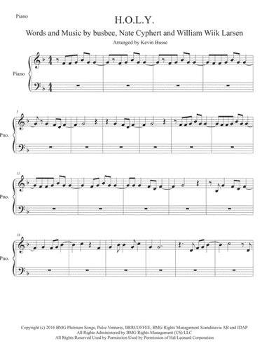 H.O.L.Y. (arr. Kevin Busse)