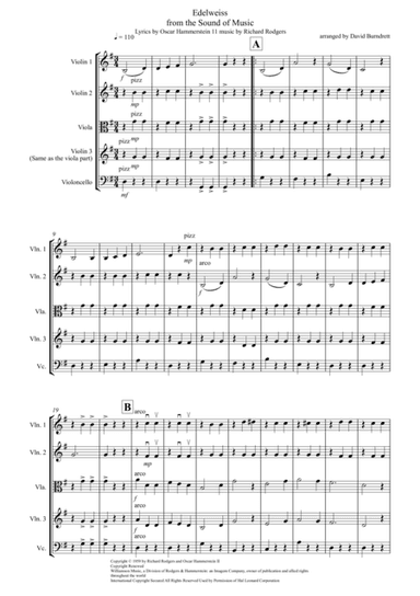 Edelweiss (arr. David Burndrett)