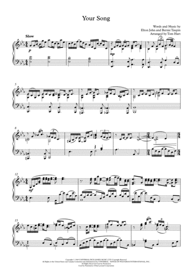 Your Song (arr. Tom Hart)