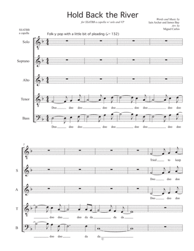 Hold Back The River (arr. Miguel Carlos)