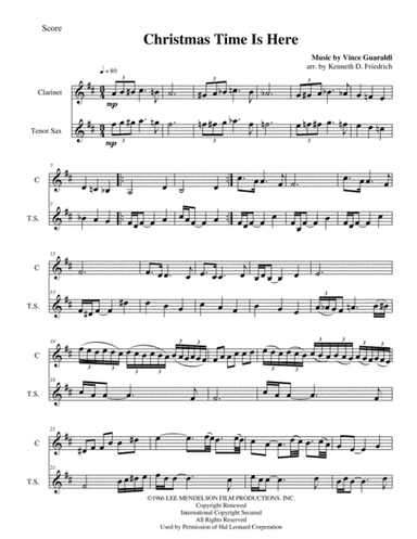 Christmas Time Is Here (arr. Kenneth D. Friedrich)