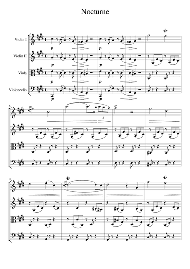 Nocturne Nr. 20 cis-Moll (arr. Andrii Shevchuk)