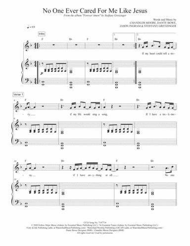 No One Ever Cared For Me Like Jesus (arr. Travis J. Gandy)