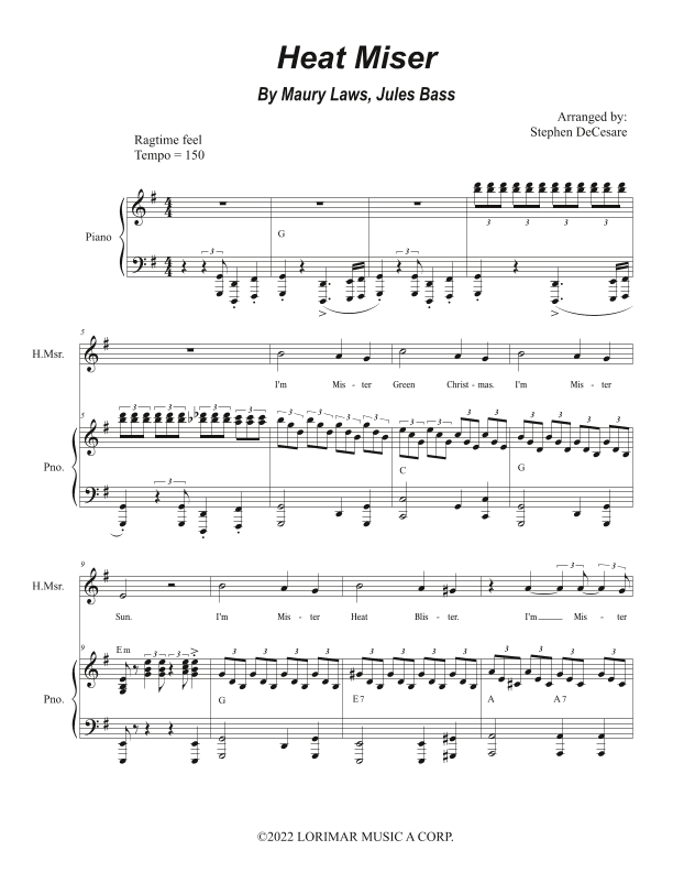 Heat Miser (arr. Stephen DeCesare)