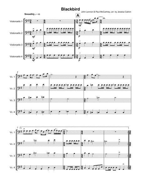 Blackbird (arr. Jessica Catron)