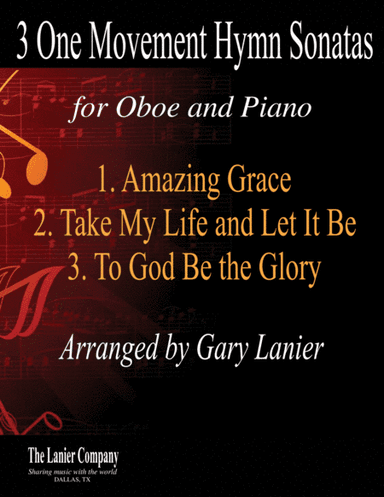 3 ONE MOVEMENT HYMN SONATAS (for Oboe and Piano with Score/Parts) (arr. Gary Lanier)