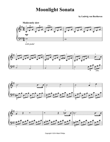 Moonlight Sonata (arr. Mark Phillips)