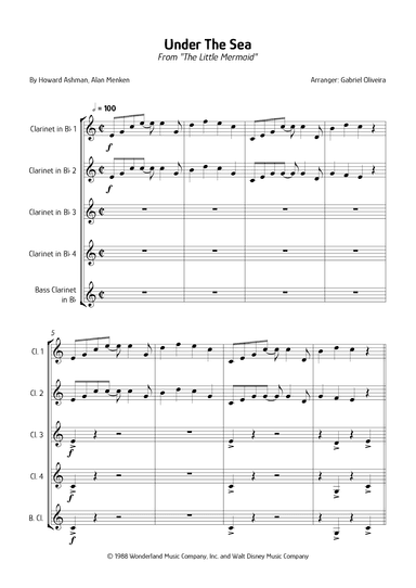 Under The Sea (arr. Gabriel Oliveira)