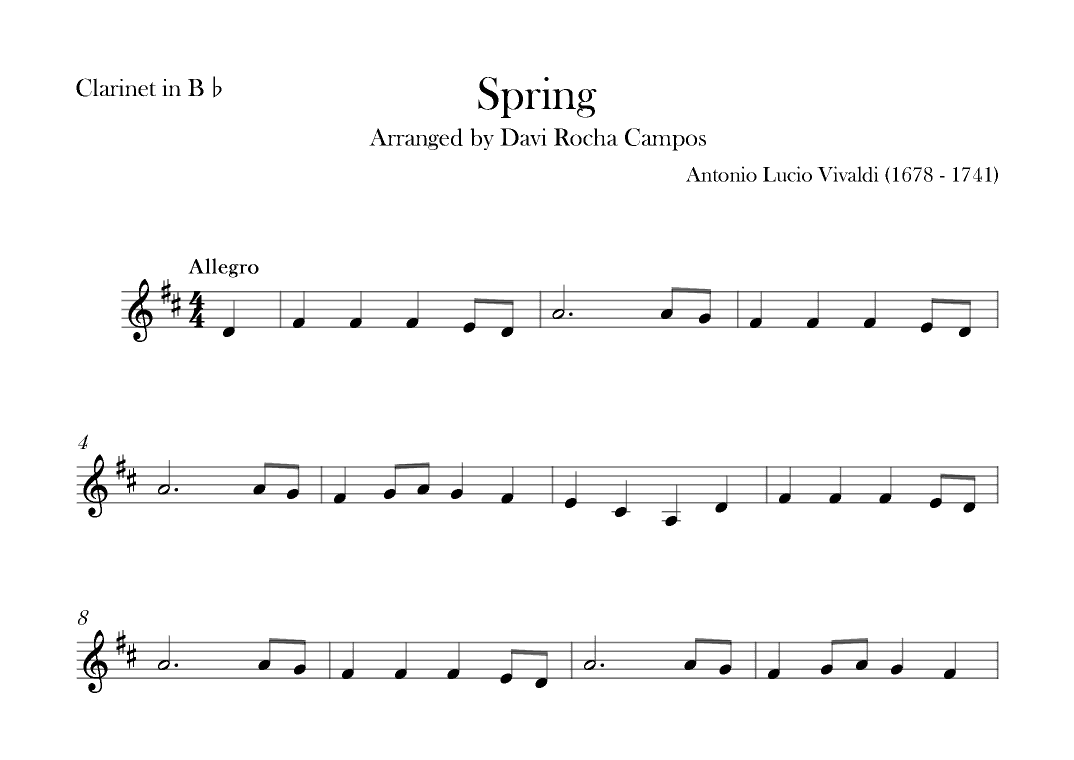 Spring (arr. Davi Rocha Campos)