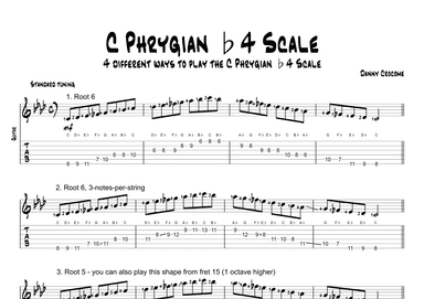 C Phrygian b4 Scale (4 Ways to Play)