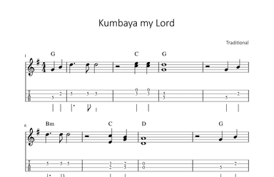 Kumbaya (arr. songbooks.info)