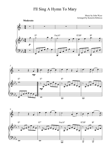 I'll Sing A Hymn To Mary (arr. Kaiserin Rebecca)
