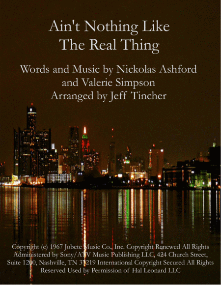 Ain't Nothing Like The Real Thing (arr. Jeff Tincher)