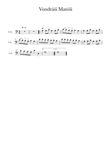 Vondráši Matóši (arr. Markéta Rejmontová)